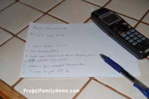 My list to do