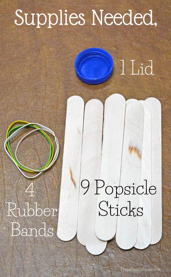 Kid's Craft, Popsicle Stick Catapult