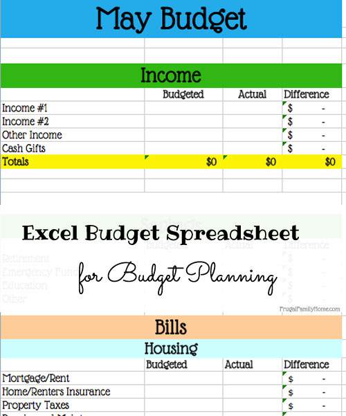 track your spending worksheet