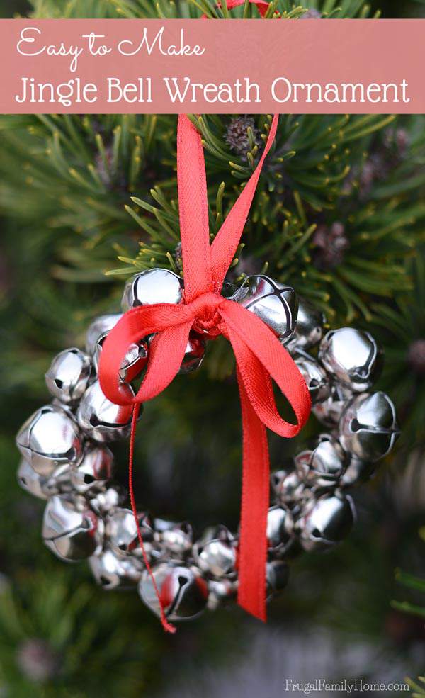 Easy to Make Jingle Bell Wreath Ornaments