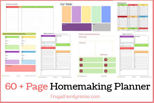 daily planner sheets