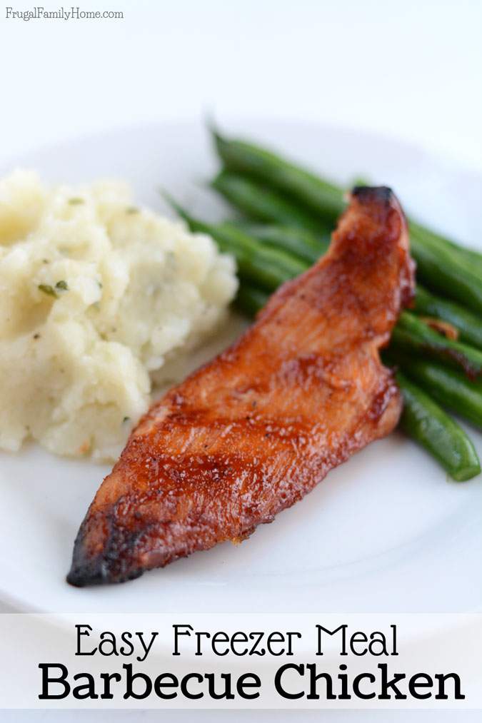 Meals to Freeze, 2 Ingredient Barbecued Chicken