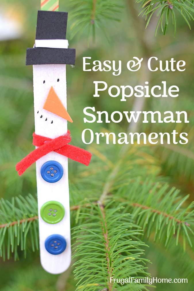 Easy Snowman Ornament Craft Easy Snowman Ornament Craft